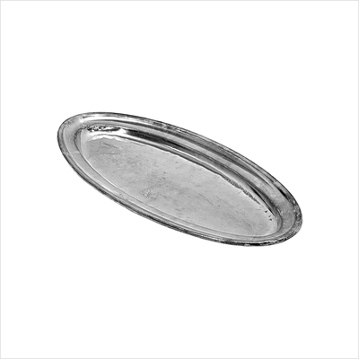 Fischplatte silber oval 63_25cm_seite